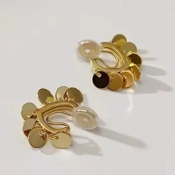 Серьги без пирсинга, женские серьги-клипсы с москитной сеткой, блестящие серьги в форме сердца, новинка лета