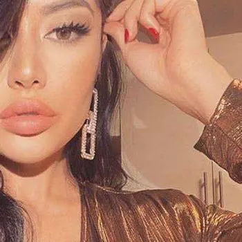 Серьги-блокировки из сплава и страз в стиле ретро для женщин золотой