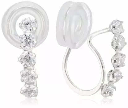 Серьги BLOOM из белого золота K10 с кубическим цирконием [BLOOM] [Официальный] Женские 0281-0697-0038-0000