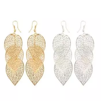 Серьги Bluelans, серьги-капли в форме листа, вечерние, висячие крючки, женские ювелирные изделия, подарки