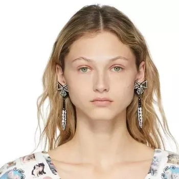 Серьги-боулиты с преувеличенными бриллиантами в газовом стиле, модные струящиеся подвесные уши для украшения женщин