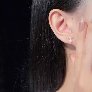 Серьги Bow Love, свежие, милые и симпатичные, универсальные, высококачественные серьги