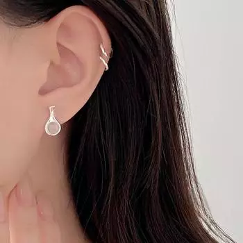 Серьги-бутылки из белого халцедона, изысканный свет, роскошь, высококачественный нишевый дизайн