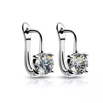 Серьги Cao Shi с микроинкрустацией цирконием в европейском и американском стиле