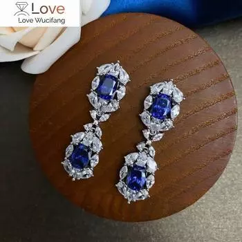 Серьги CAOSHI Luxury Lady Temperament с ослепительной подвеской AAA CZ, изящный дизайн, ювелирные изделия на годовщину, изысканные подарки для мамы