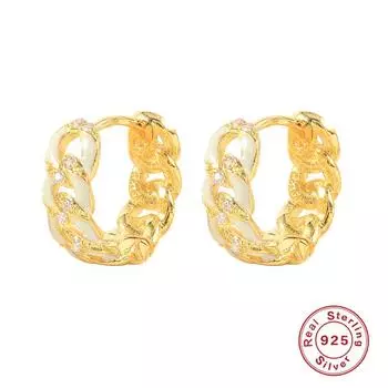 Серьги-цепочки с каплями масла из стерлингового серебра S925, застежки-пряжки, модные трендовые универсальные женские серьги 925 Silver