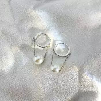 Серьги-цепочки с жемчужной кисточкой и пряжкой для ушей, легкие, роскошные, высокого класса, французские, ретро, серьги-цепочки для женщин