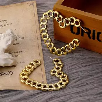 Серьги-цепочки в стиле панк, женские модные трендовые персонализированные ювелирные серьги, вечерние подарочные аксессуары