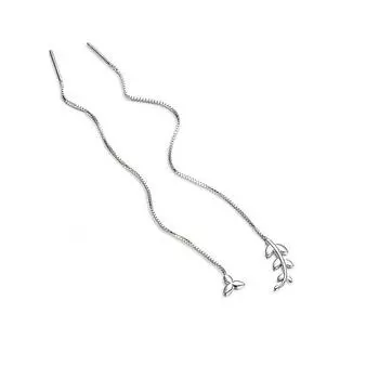 Серьги Creative Design Sense Asymmetrical Olive Leaf, женские, Mori Small Fresh, литературные, в виде листьев, серьги-украшения для ушей Copper