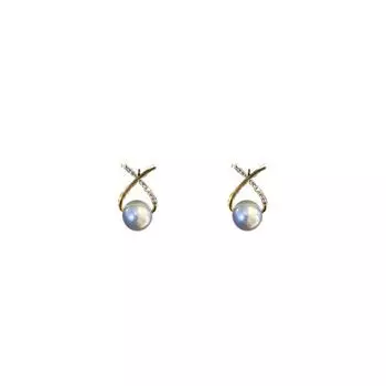 Серьги Cross Versatile, серьги Niche High-end, французские ретро-серьги с жемчугом