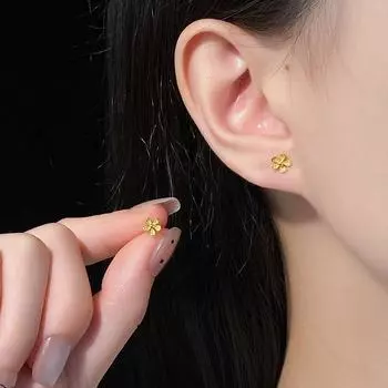 Серьги-цветы для женщин, простые, высококачественные, нишевые, универсальные и милые серьги