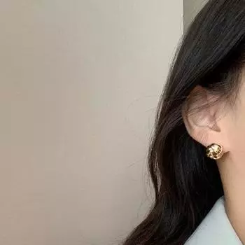 Серьги-цветы из серебра S925 в стиле феи для женщин золотой