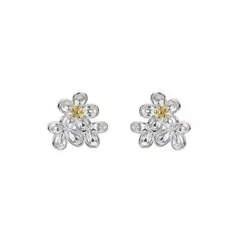 Серьги-цветы контрастных цветов. Милые, свежие, легкие и роскошные, изысканные, универсальные серьги для повседневных поездок на работу