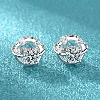 Серьги-цветы корейского дизайна Женский корейский темперамент Серьги меньшинства Нечувствительные серьги