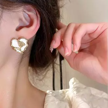 Серьги-цветы в стиле «тюльпан» Love High Sense Cold Flower, серьги в стиле ретро Niche, милые классные серьги для женщин белый