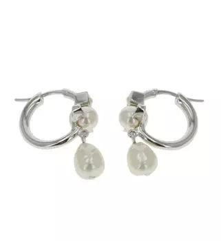 Серьги CYBILLE Латунь [Vivienne Westwood] Женские 62030081/02P103 [Товар] серебряный
