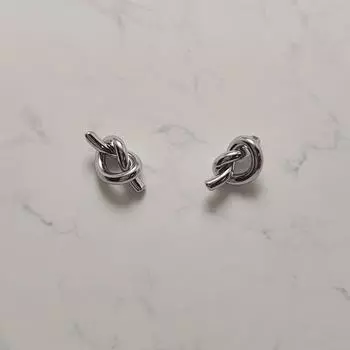 Серьги Daily Knot - Серебро серебряный