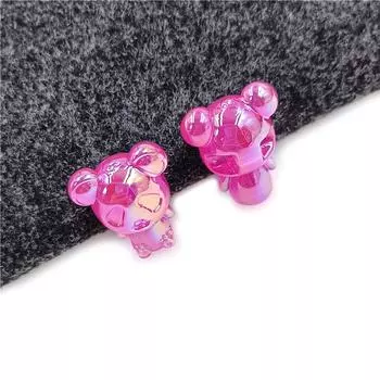 Серьги DIY ожерелье УФ Фантом Цвет стерео Панда бусины ювелирные изделия Материал ручной работы аксессуары мода заднее отверстие 5 шт. разноцветный