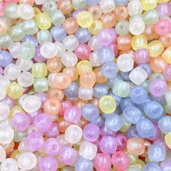 Серьги для изготовления ювелирных изделий, свободные бусины, модные ювелирные аксессуары, ожерелье, браслеты, сделай сам, акрил, 100 шт., 8 цветов, 9,7*10,8 мм оранжевый