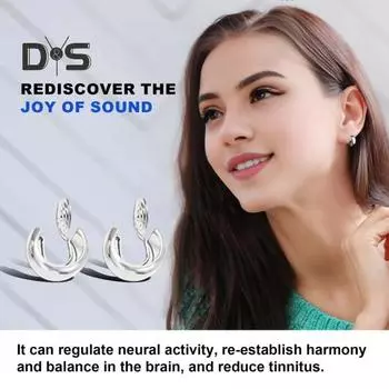 Серьги для облегчения шума в ушах, серьги без пирсинга, серьги для точечного массажа, украшение для ушей, уменьшают ощущение шума в ушах, улучшают здоровье ушей, улучшают серебряный