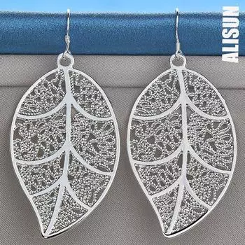 Серьги для пирсинга из стерлингового серебра 925 пробы. Модные свадебные украшения. 3.20*5.60cm