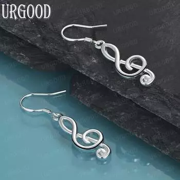 Серьги для пирсинга из стерлингового серебра 925 пробы. Модные свадебные украшения. 3.80*0.80cm