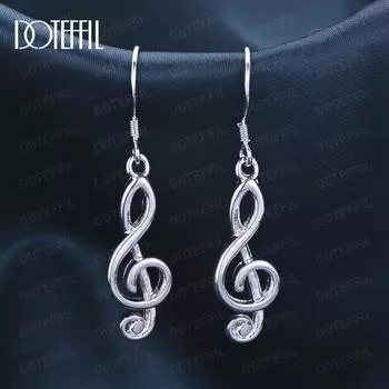 Серьги для пирсинга из стерлингового серебра 925 пробы, модные свадебные украшения 3.80*0.80cm