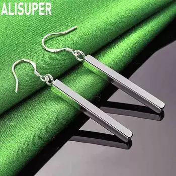 Серьги для пирсинга из стерлингового серебра 925 пробы, модные свадебные украшения 6.5*0.40cm