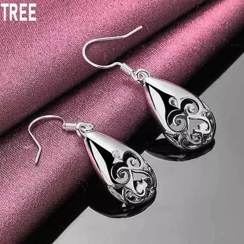 Серьги для прокалывания ушей Grimace из стерлингового серебра 925 пробы, модные свадебные украшения 3.80*1.20cm