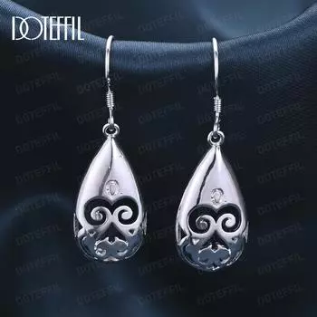 Серьги для прокалывания ушей Grimace из стерлингового серебра 925 пробы, модные свадебные украшения 4.00*1.20cm