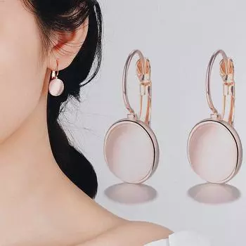 Серьги для женщин Эллиптические цветные украшения для свиданий Подарок