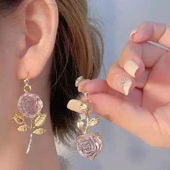 Серьги для женщин, ювелирные изделия, Aretes Mujer Orecchini Donna Brincos Feminino Ohrringe Damen розовый