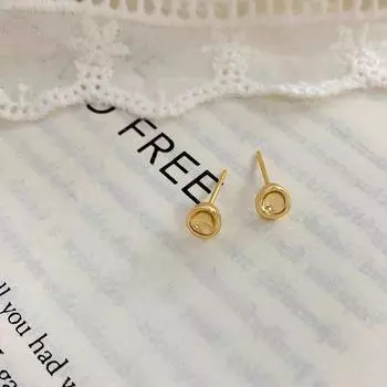 Серьги Doudou Ниша Изысканный Дизайн Чувство Высокого Класса Темперамент Личность Универсальные Серьги