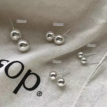 Серьги Doudou с круглыми шариками из серебра 925 пробы, женские серьги Niche Premium Sense Cold Wind Ear Bone Nails с новогодним темпераментом 121 925 silver needle