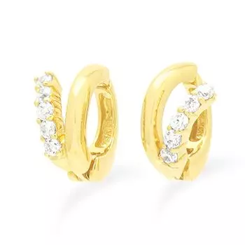 Серьги ESTELLE Серебро Позолота Желтое золото Кубический цирконий [Официальный] Женские 0776-0066-0000-0000 жёлтый