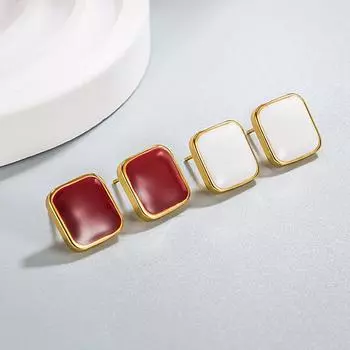 Серьги Fashion Square, Винтажные золотые серьги, Простые серьги, Высокое качество, Нишевый дизайн, Серьги Drop Glue