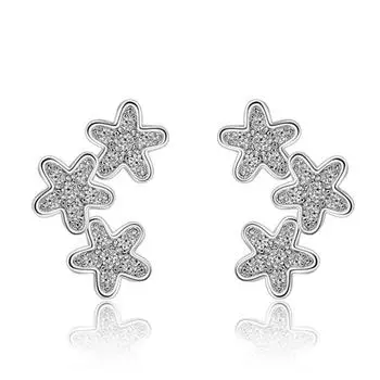 Серьги Flower Lady Темперамент Простые Модные Дамские Аксессуары Для Вечеринок Повседневный Подарок на День Святого Валентина