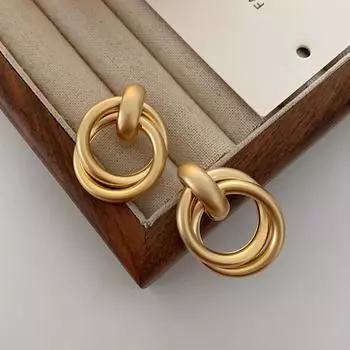 Серьги Flower Same, серебряные серьги-иглами Ma Yili Reiko, металлические серьги-кольца, атмосферные серьги высокого класса