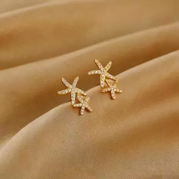 Серьги Fresh Ocean Starfish Высококачественные легкие роскошные темпераментные серьги для женщин