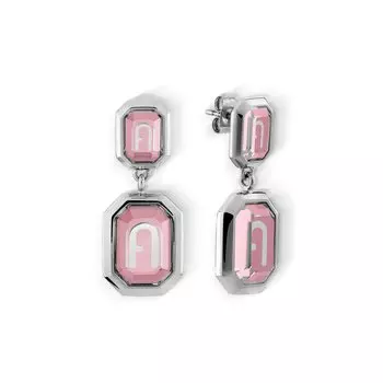 Серьги FURLAOCTAGONALEARRINGS FJ0307ETU Розовые [АКСЕССУАР FURLA] Женские [Товар] розовый