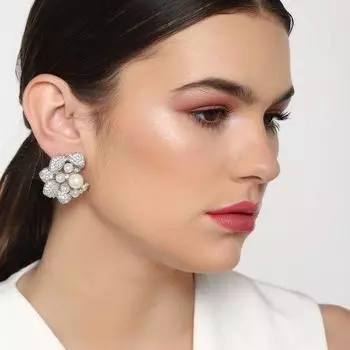 Серьги Гардения