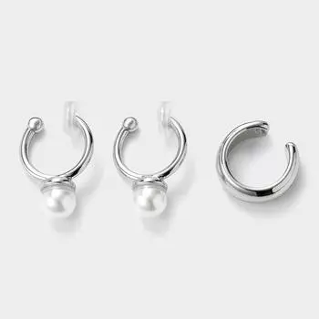 Серьги GU by Uniqlo с жемчугом без дырок