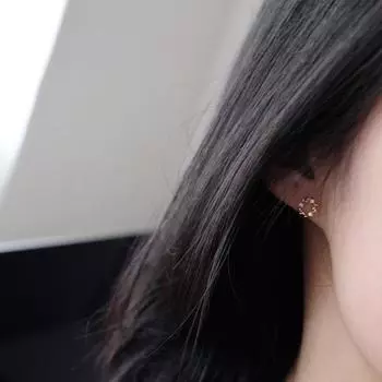 Серьги-гвоздики Анадем из стерлингового серебра 925 пробы с кристаллами для женщин и детей, позолоченные 14 К уши, ювелирные изделия для свадебной вечеринки, подарок, женские Pendientes