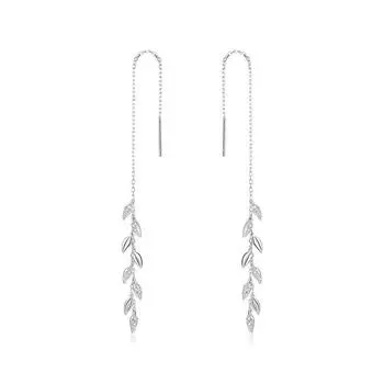 Серьги-гвоздики BAMOER из стерлингового серебра 925 пробы с блестящими пшеничными ушками для девочек, эмалированные асимметричные гипоаллергенные серьги серебряный