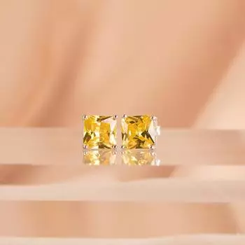 Серьги-гвоздики Cellacity из 100% стерлингового серебра 925 пробы, 7*7 мм, турмалин Параиба для женщин, сверкающие ювелирные изделия для свадебной вечеринки, подарок фиолетовый