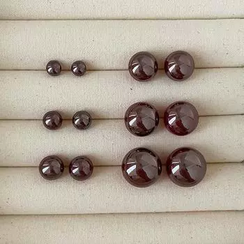 Серьги-гвоздики Cool Feeling Cold Grey Red Light с жемчугом в виде пропаренного хлеба, простые, модные, изысканные, универсальные, женские