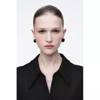 Серьги-гвоздики Cos Japan Mismatch Black/ONESIZE