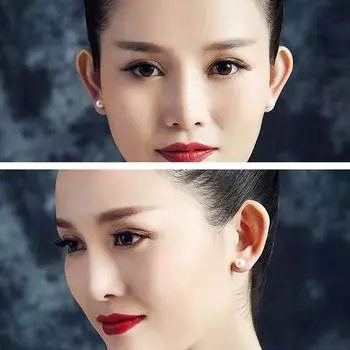 Серьги-гвоздики Dainashi из высококачественного серебра 925 пробы, золотого цвета, 8-9 мм, с круглым пресноводным культивированным жемчугом, для женщин, подарок на день рождения белый