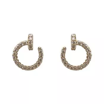 Серьги-гвоздики для женщин, летние, простые круглые серьги, не нужно снимать невидимые серьги во время сна золотой