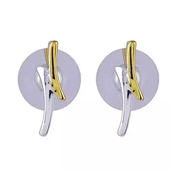 Серьги-гвоздики Estele из цинковой латуни с искрами из золота и серебра для девочек и женщин